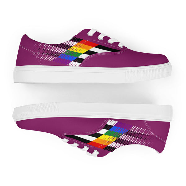 Ally Pride Colors Original Purple Lace-up Shoes - Men Sizes