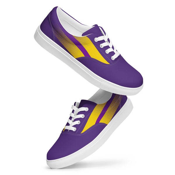 Intersex Pride Colors Original Purple Lace-up Shoes - Men Sizes