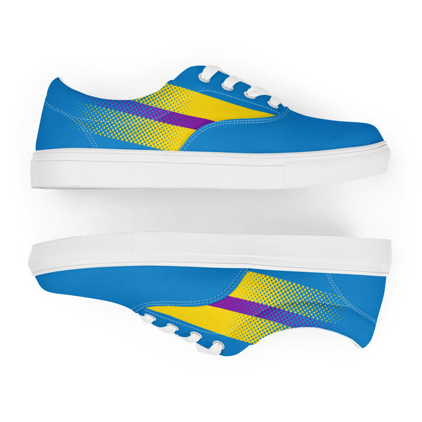 Intersex Pride Colors Original Blue Lace-up Shoes - Men Sizes