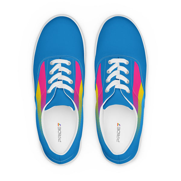 Pansexual Pride Colors Original Blue Lace-up Shoes - Men Sizes