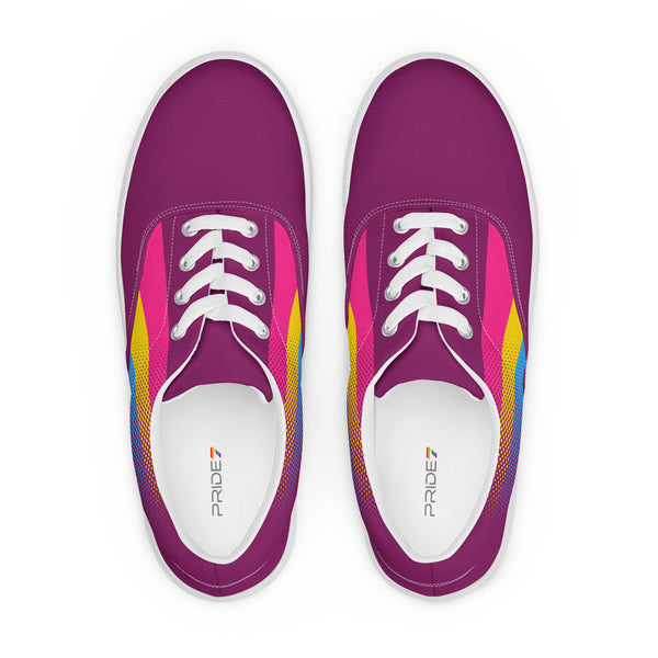 Pansexual Pride Colors Original Purple Lace-up Shoes - Men Sizes