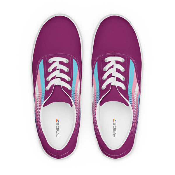 Transgender Pride Colors Original Violet Lace-up Shoes - Men Sizes