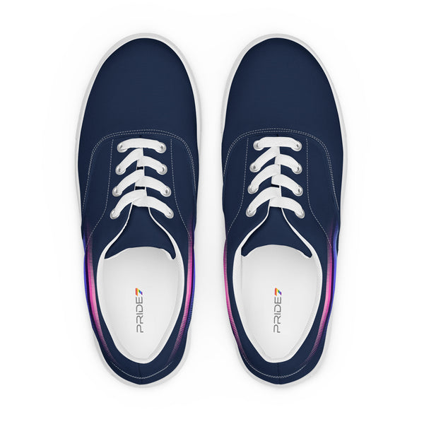 Casual Omnisexual Pride Colors Navy Lace-up Shoes - Men Sizes