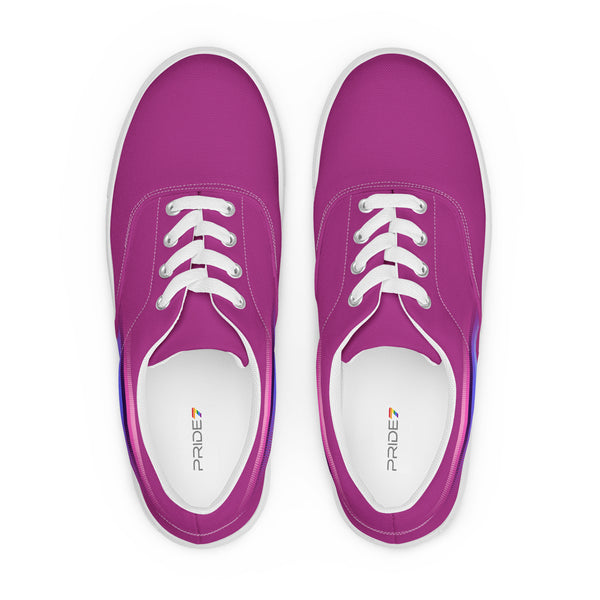 Casual Omnisexual Pride Colors Violet Lace-up Shoes - Men Sizes