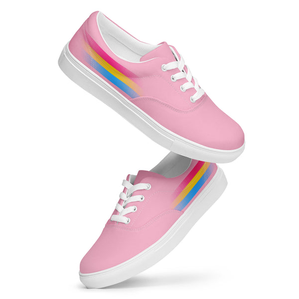 Casual Pansexual Pride Colors Pink Lace-up Shoes - Men Sizes
