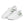 Cargar imagen en el visor de la galería, Agender Pride Colors Modern White Lace-up Shoes - Men Sizes
