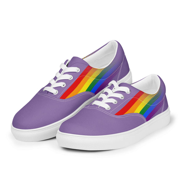 Gay Pride Colors Original Purple Lace-up Shoes - Men Sizes