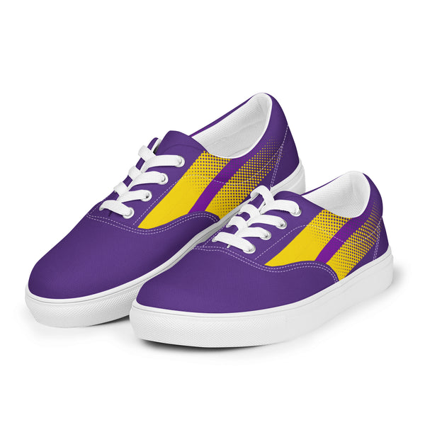 Intersex Pride Colors Original Purple Lace-up Shoes - Men Sizes