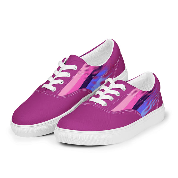 Omnisexual Pride Colors Original Violet Lace-up Shoes - Men Sizes