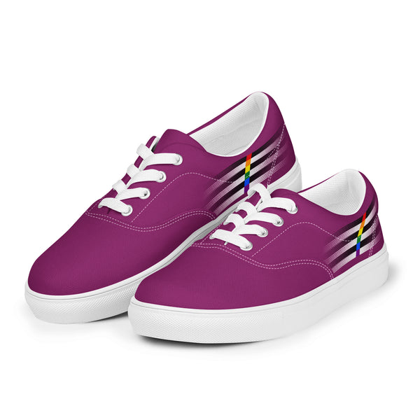 Casual Ally Pride Colors Purple Lace-up Shoes - Men Sizes