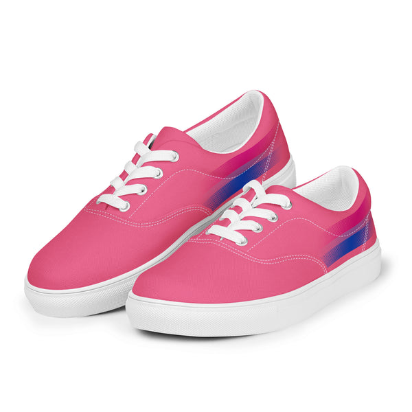 Casual Bisexual Pride Colors Pink Lace-up Shoes - Men Sizes