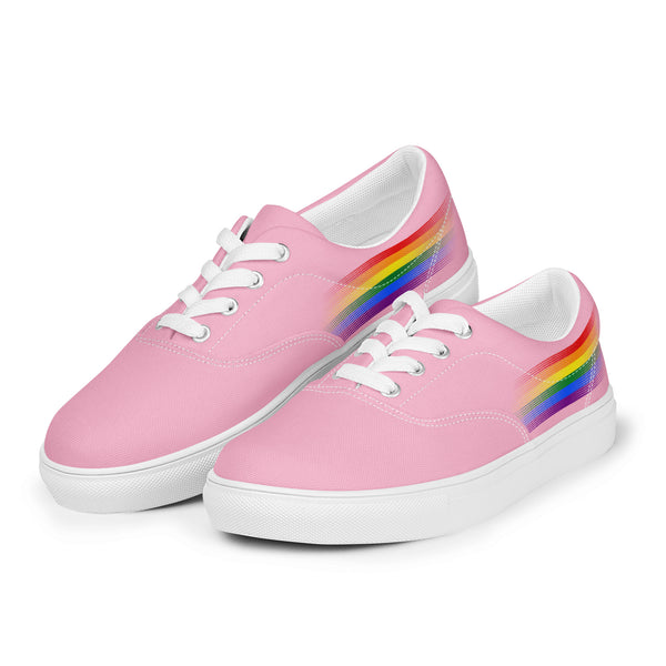 Casual Gay Pride Colors Pink Lace-up Shoes - Men Sizes