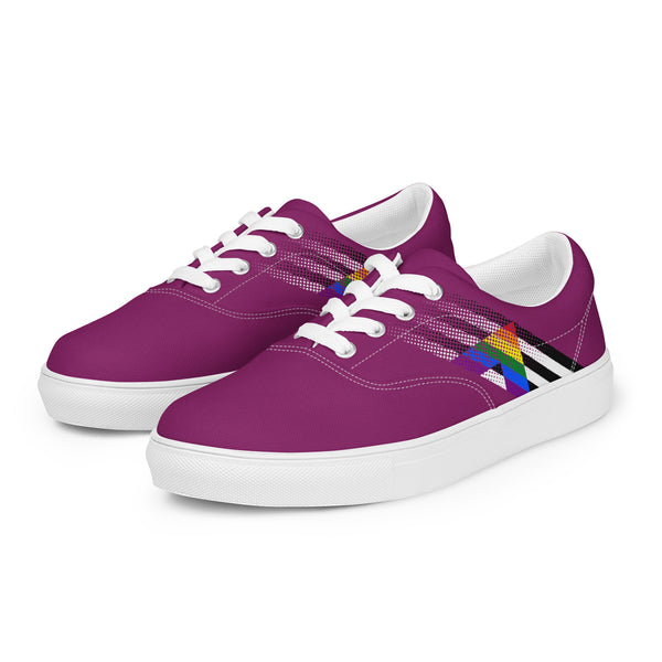 Ally Pride Colors Modern Purple Lace-up Shoes - Men Sizes