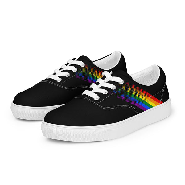 Gay Pride Colors Modern Black Lace-up Shoes - Men Sizes