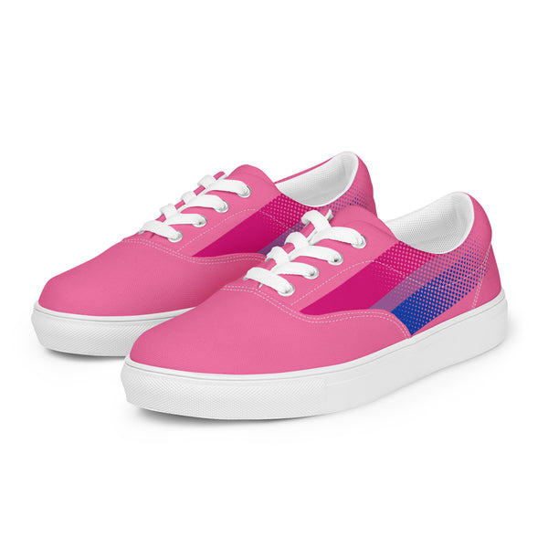 Bisexual Pride Colors Original Pink Lace-up Shoes - Men Sizes