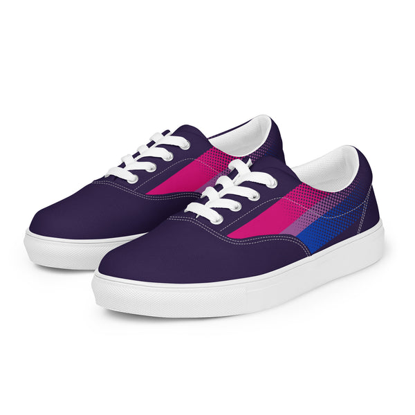 Bisexual Pride Colors Original Purple Lace-up Shoes - Men Sizes