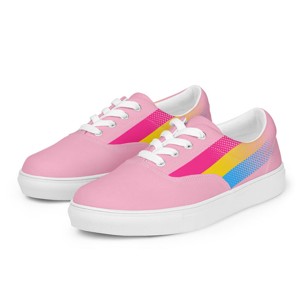 Pansexual Pride Colors Original Pink Lace-up Shoes - Men Sizes