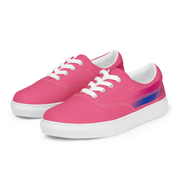 Casual Bisexual Pride Colors Pink Lace-up Shoes - Men Sizes