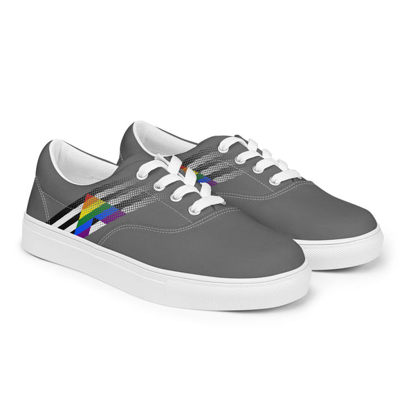 Ally Pride Colors Modern Gray Lace-up Shoes - Men Sizes