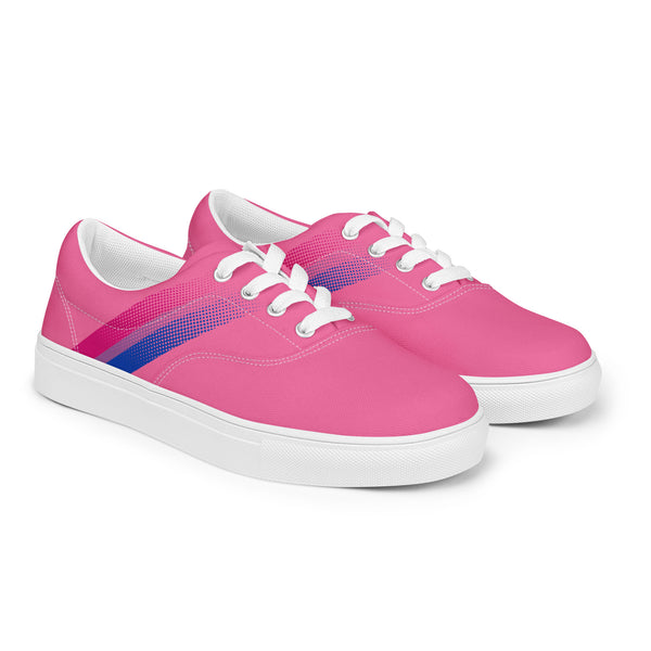 Bisexual Pride Colors Modern Pink Lace-up Shoes - Men Sizes
