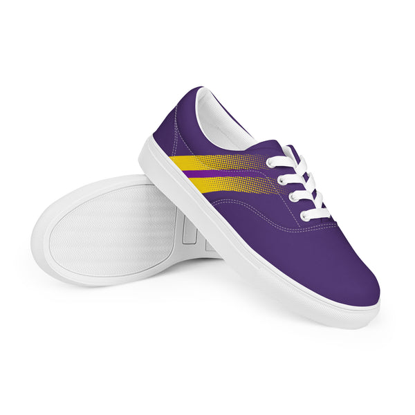 Intersex Pride Colors Modern Purple Lace-up Shoes - Men Sizes