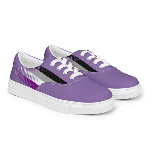 Asexual Pride Colors Original Purple Lace-up Shoes - Men Sizes