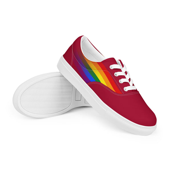 Gay Pride Colors Original Red Lace-up Shoes - Men Sizes