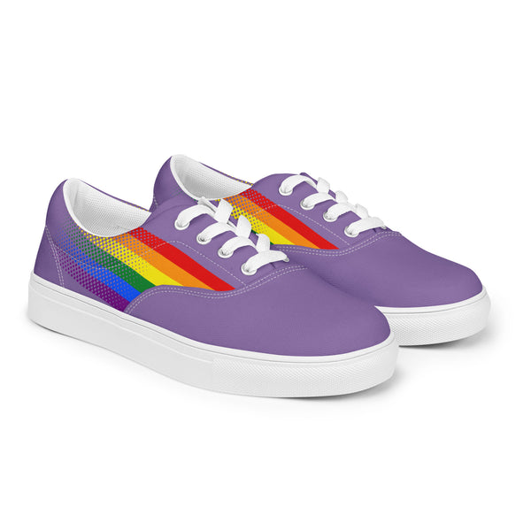 Gay Pride Colors Original Purple Lace-up Shoes - Men Sizes