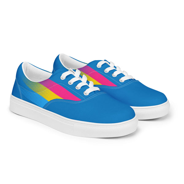 Pansexual Pride Colors Original Blue Lace-up Shoes - Men Sizes