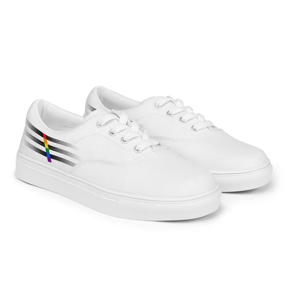 Casual Ally Pride Colors White Lace-up Shoes - Men Sizes