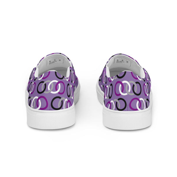 Asexual Classic Purple Slip-On Shoes