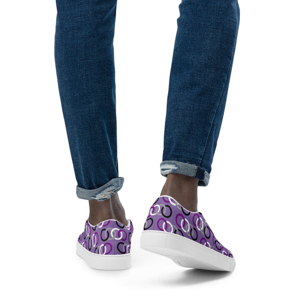 Asexual Classic Purple Slip-On Shoes