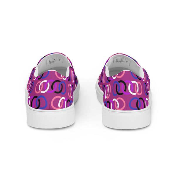 Genderfluid Pride Classic Violet Slip-On Shoes