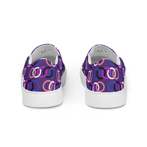 Genderfluid Pride Classic Purple Slip-On Shoes