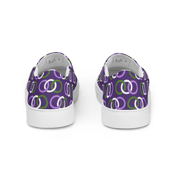 Genderqueer Pride Classic Purple Slip-On Shoes