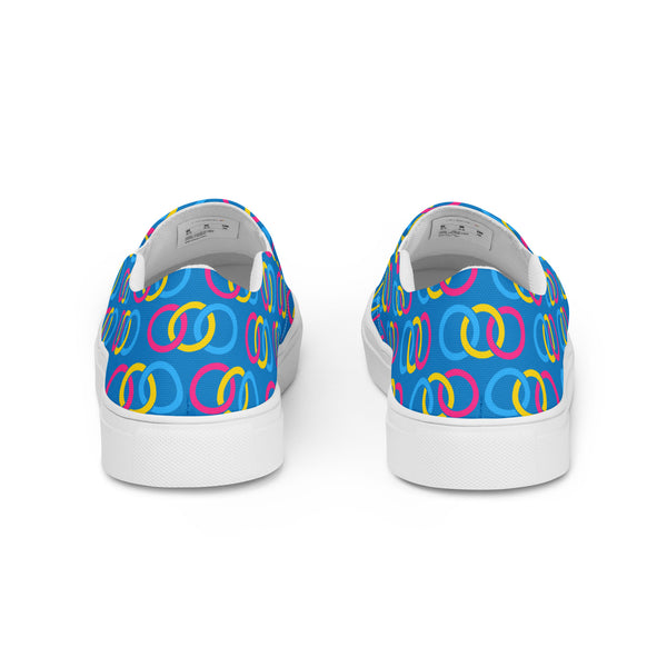 Pansexual Pride Classic Blue Slip-On Shoes