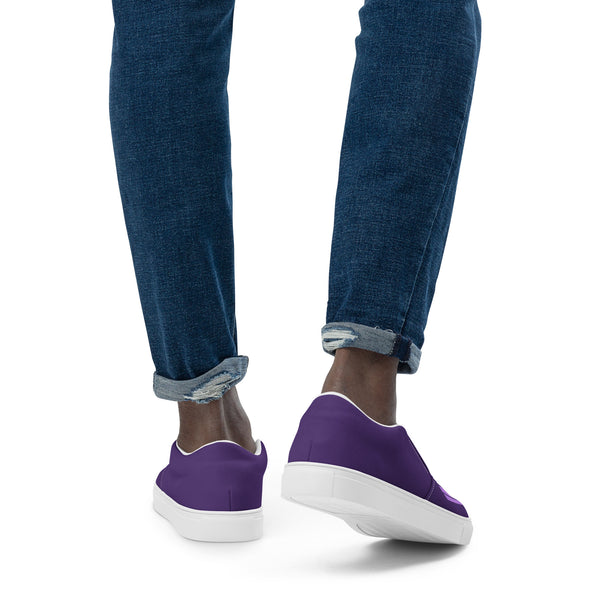 Genderqueer Pride Modern Purple Slip-On Shoes