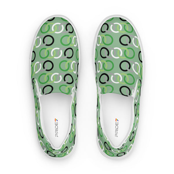 Aromantic Classic Green Slip-On Shoes