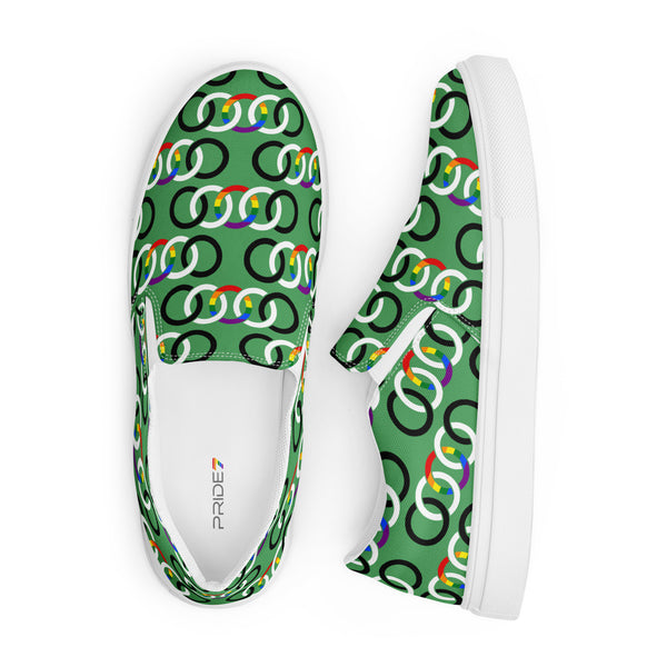 Ally Classic Green Slip-On Shoes