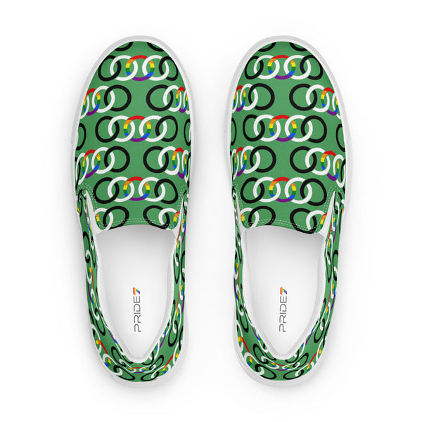 Ally Classic Green Slip-On Shoes