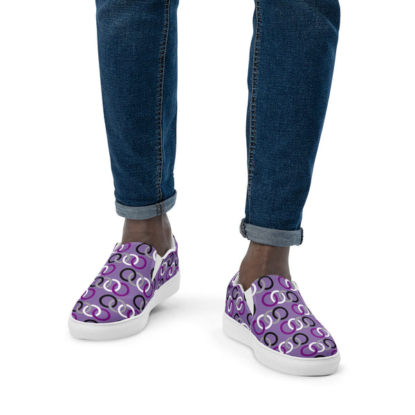 Asexual Classic Purple Slip-On Shoes