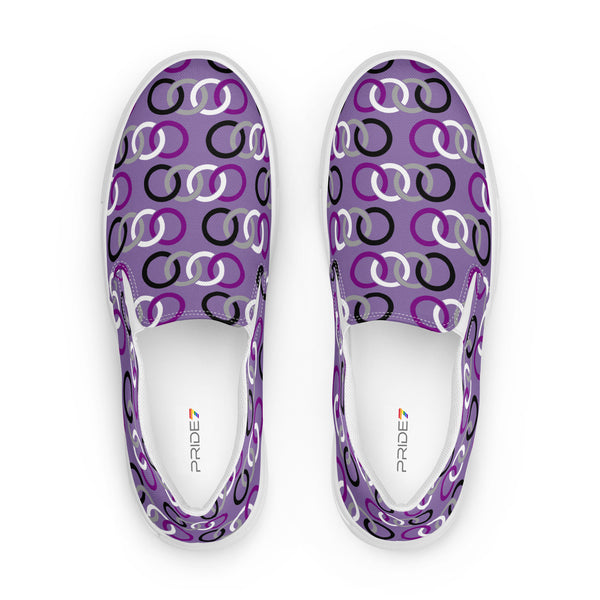 Asexual Classic Purple Slip-On Shoes