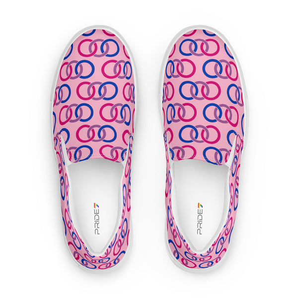 Bisexual Classic Pink Slip-On Shoes