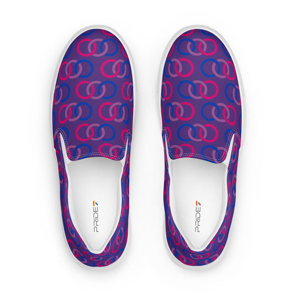 Bisexual Classic Purple Slip-On Shoes