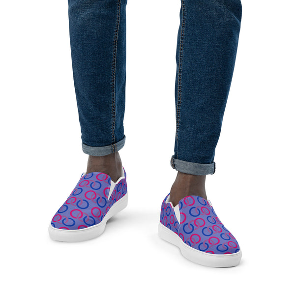 Bisexual Classic Blue Slip-On Shoes