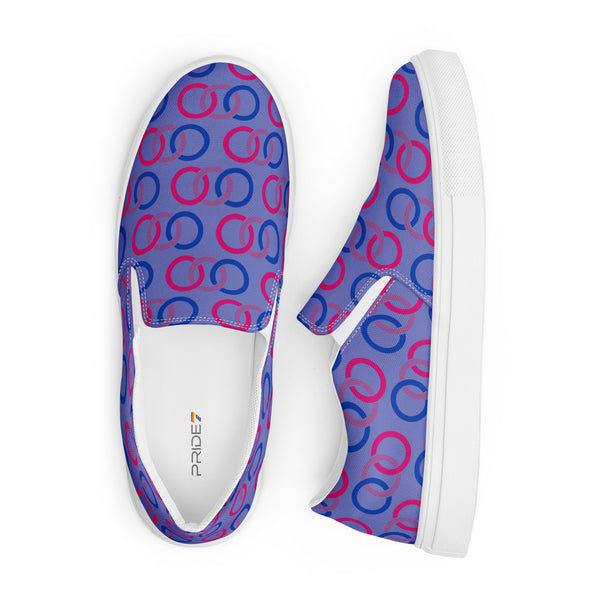 Bisexual Classic Blue Slip-On Shoes