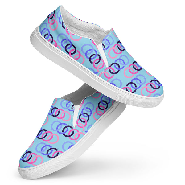 Omnisexual Pride Classic Blue Slip-On Shoes