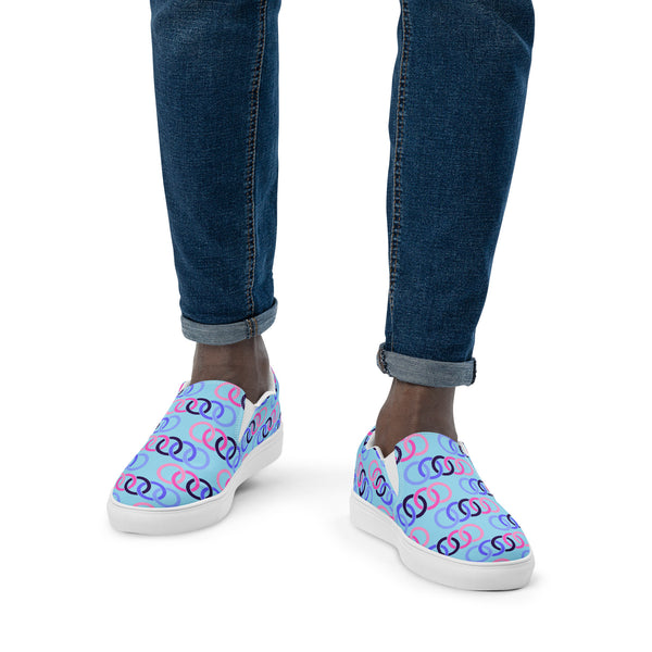 Omnisexual Pride Classic Blue Slip-On Shoes