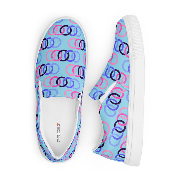 Omnisexual Pride Classic Blue Slip-On Shoes