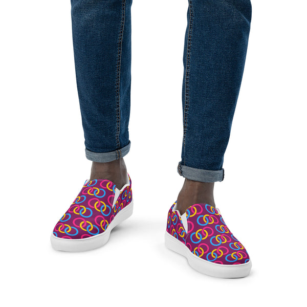 Pansexual Pride Classic Violet Slip-On Shoes